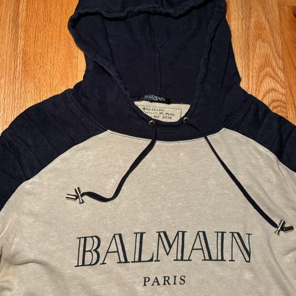 Balmain Tan Black Logo Hoodie 🔥 - Picture 2 of 5